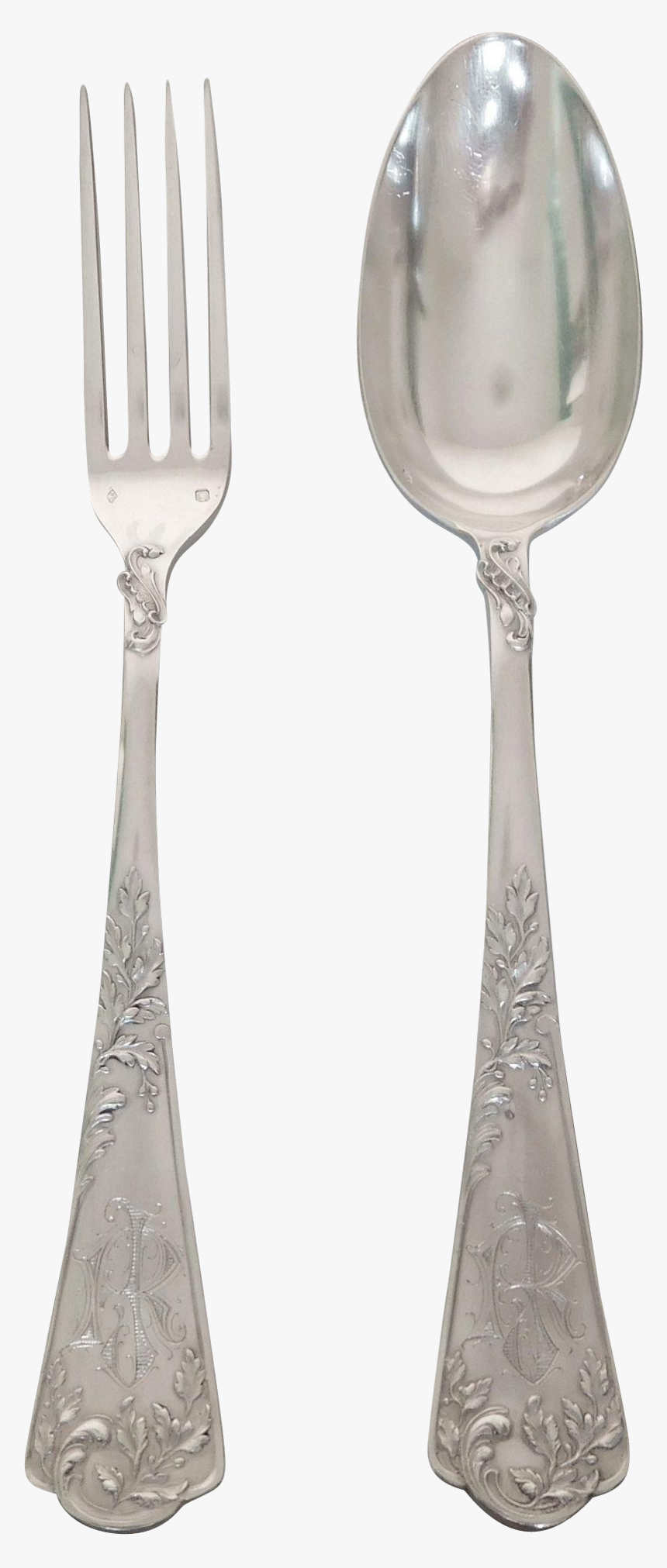 Silver Fork Png Image With Transparent Background - Transparent Spoon And Fork Png, Png Download