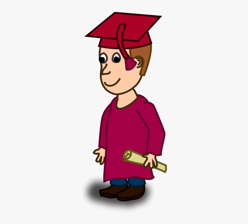 Graduation Clipart University Graduation - Student Comic, HD Png Download