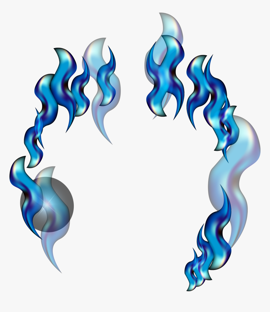 Blue Flames Png Transparent - Portable Network Graphics, Png Download