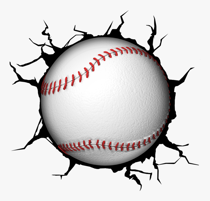 Baseball Clipart Powerpoint Presentation - Softball Breaking Through, HD Png Download