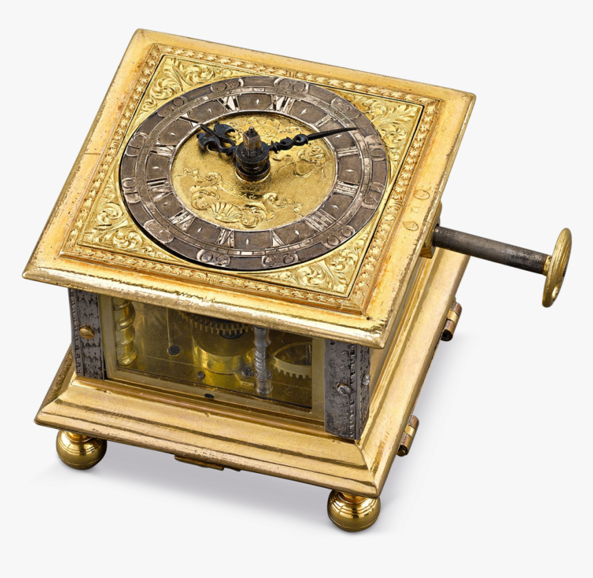 Renaissance Horizontal Table Clock - Antique Table Clock, HD Png Download