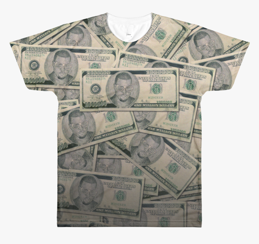 Image Of Yeezy Million Dollar Bill Shirt - Cash, HD Png Download