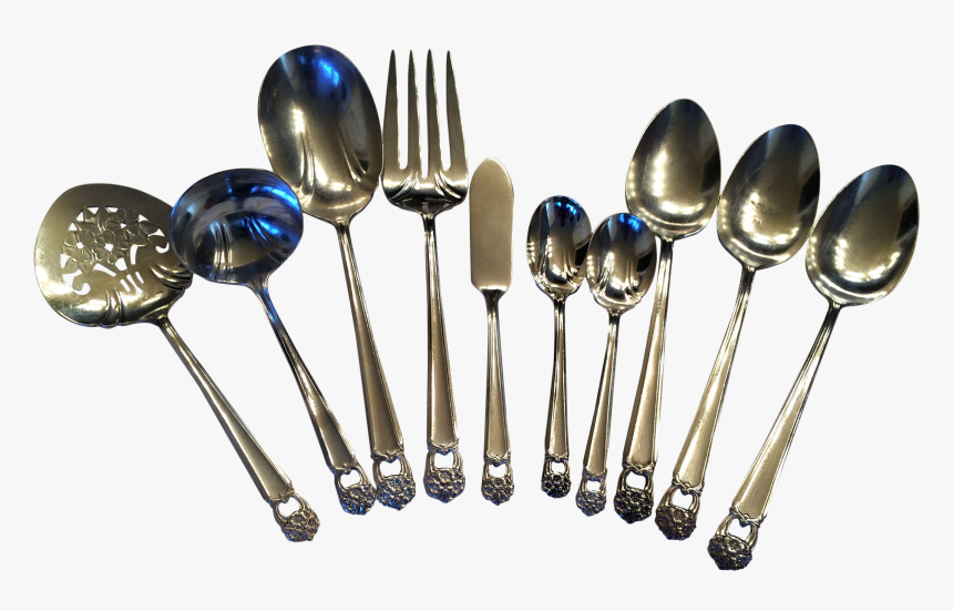 64piece 1950s Eternallyyours Silver-plate Flatware - Silver, HD Png Download