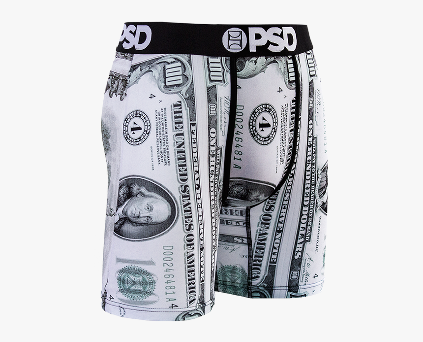 Hundred Dollar Bills Boxer Briefs - Board Short, HD Png Download