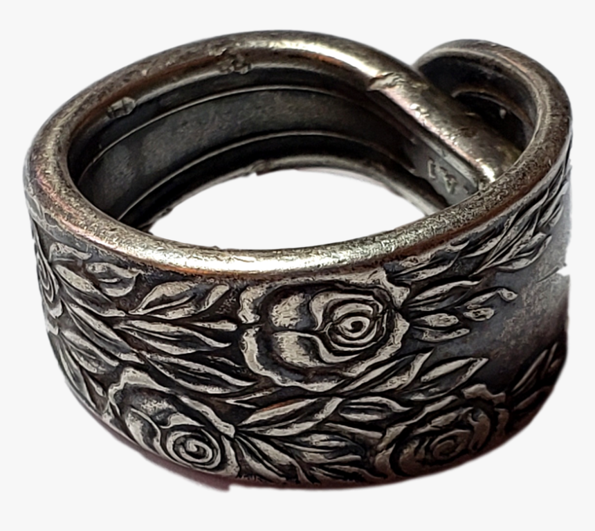 Sterling Silver Spoon Ring - Bangle, HD Png Download