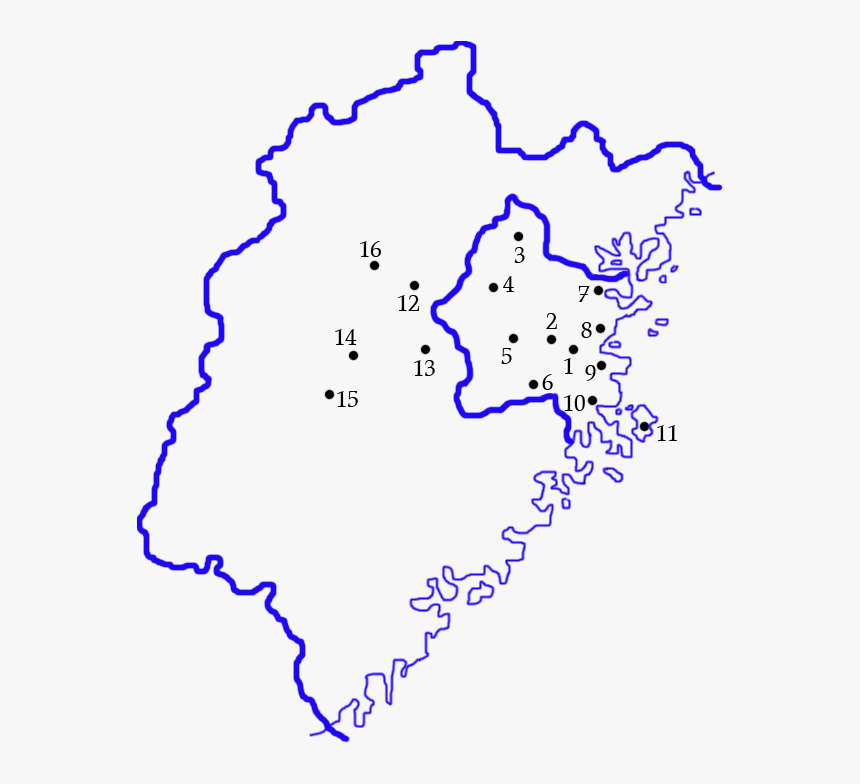 Hok Ciu Ua Sai Eeung De Kuu - Map, HD Png Download