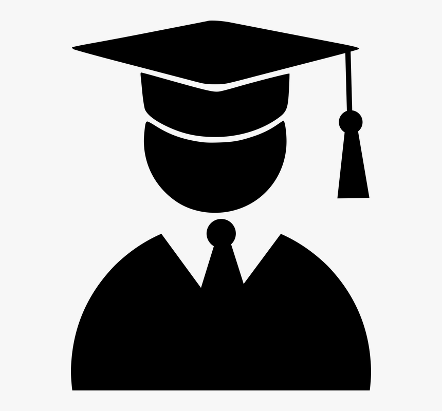 Graduation, Man, Silhouette, Graduate, Uniform, HD Png Download