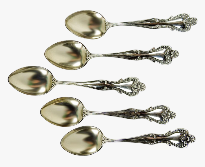 Sterling Silver Demitasse Spoons - Spoon, HD Png Download