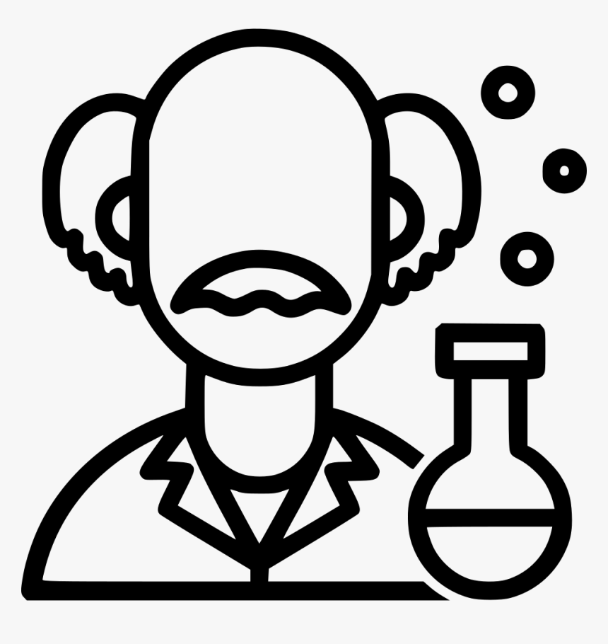 Scientist Einstein Knowledge Mad Scientific Science - Scientist Icon Png, Transparent Png