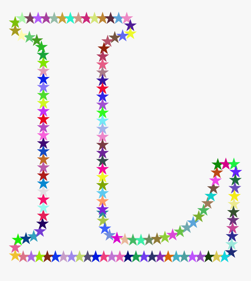 L Stars Clip Arts - Letter Computer Icons Cursive Alphabet, HD Png Download