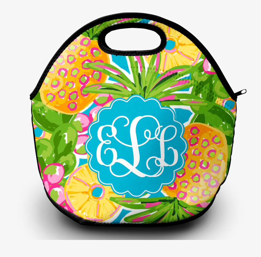 Monogram Lunch Bag Pineapple Paradise, HD Png Download
