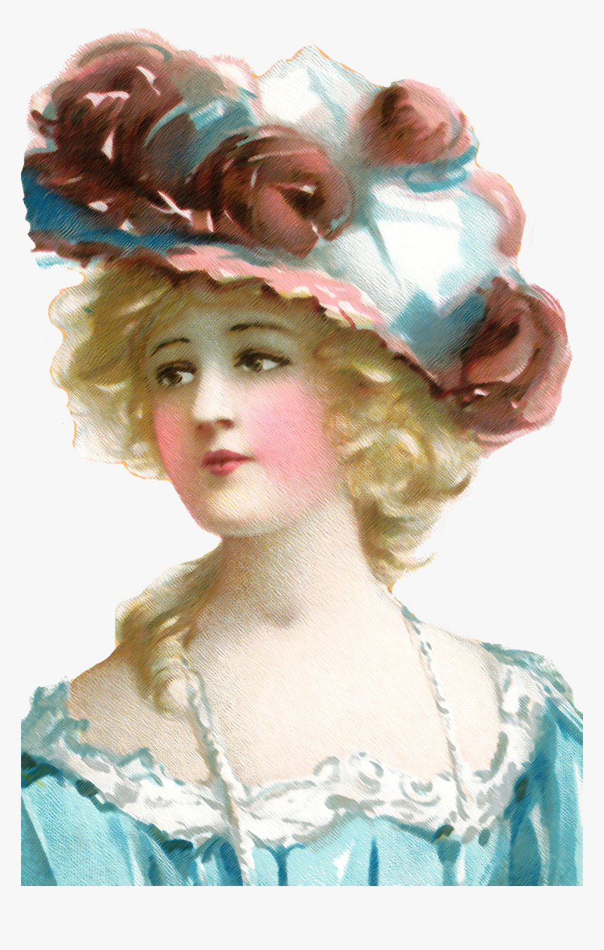 Transparent Vintage Woman Png - Old Time Woman Transparent Background, Png Download