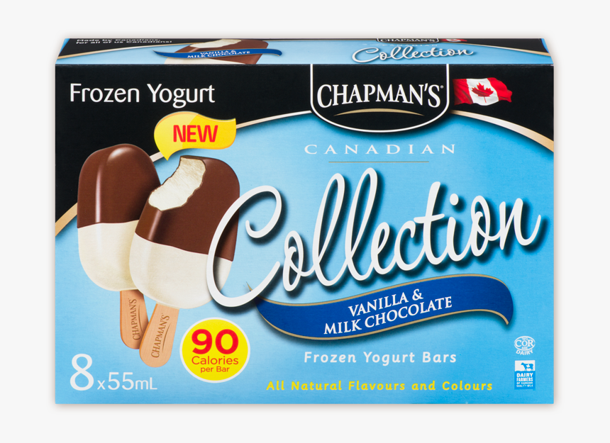 Chapman S Canadian Collection Vanilla & Milk Chocolate - Vanilla And Chocolate Ice Cream Bars, HD Png Download