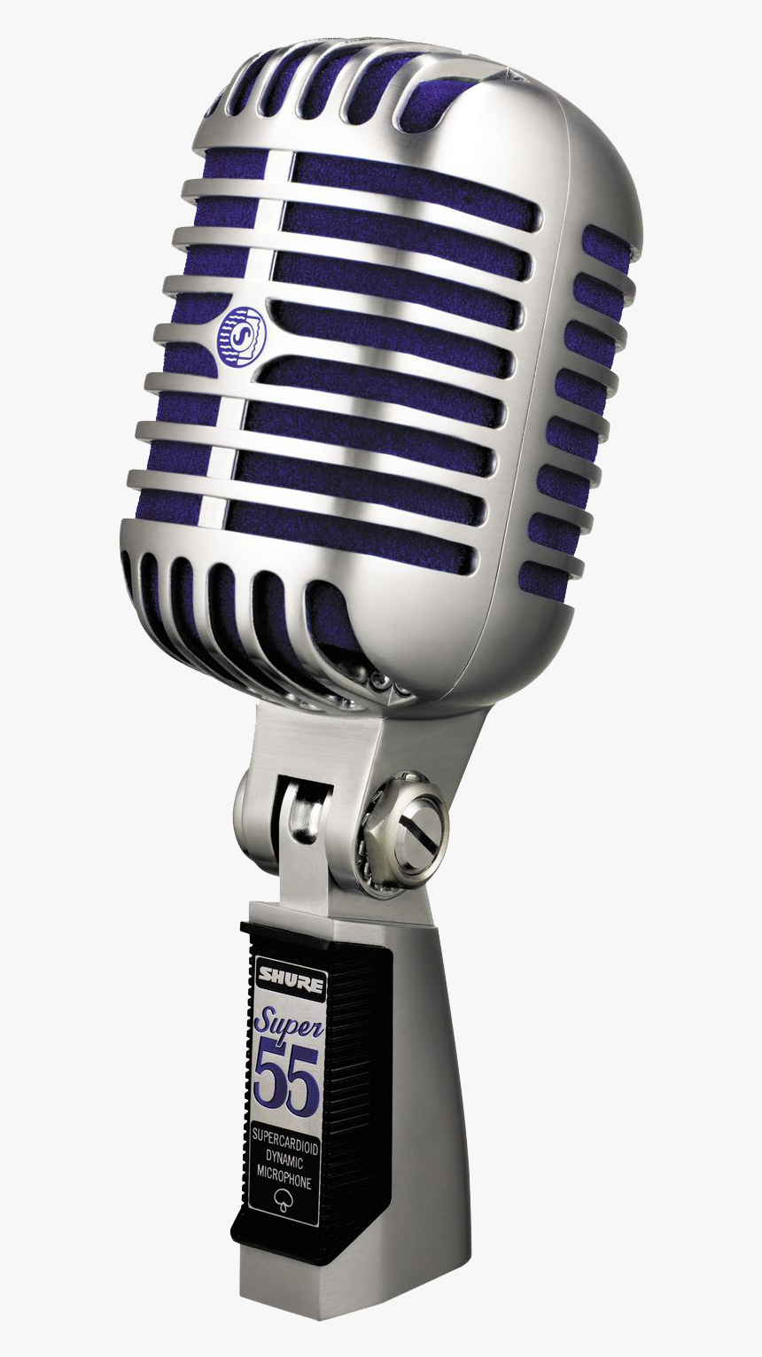 Download Mic Png Free Download - Shure 55 Super, Transparent Png