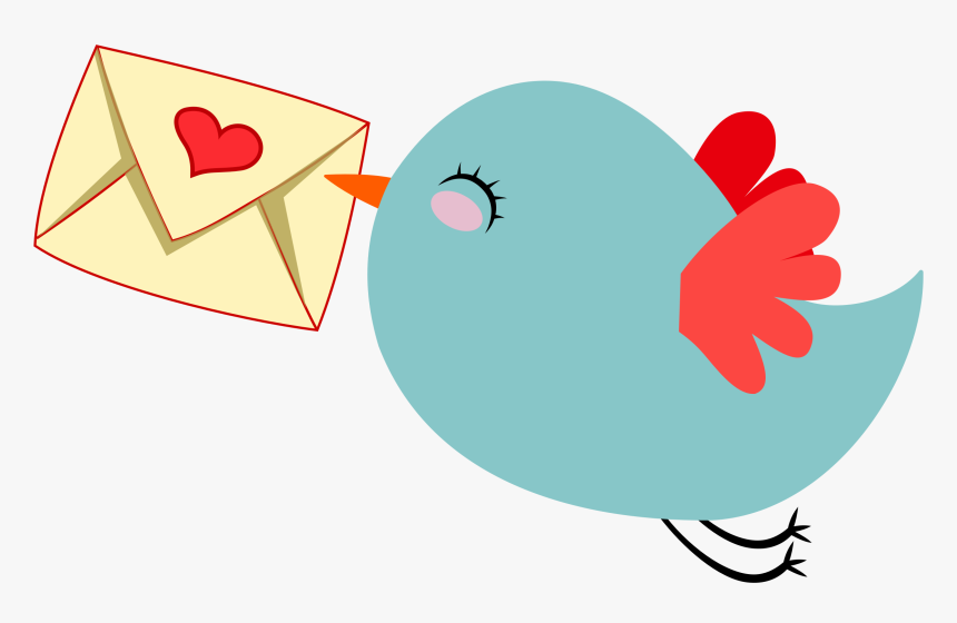 Graphic Free Download Clipart Mail Carrier Bird Big - Cute Mailing Clipart, HD Png Download