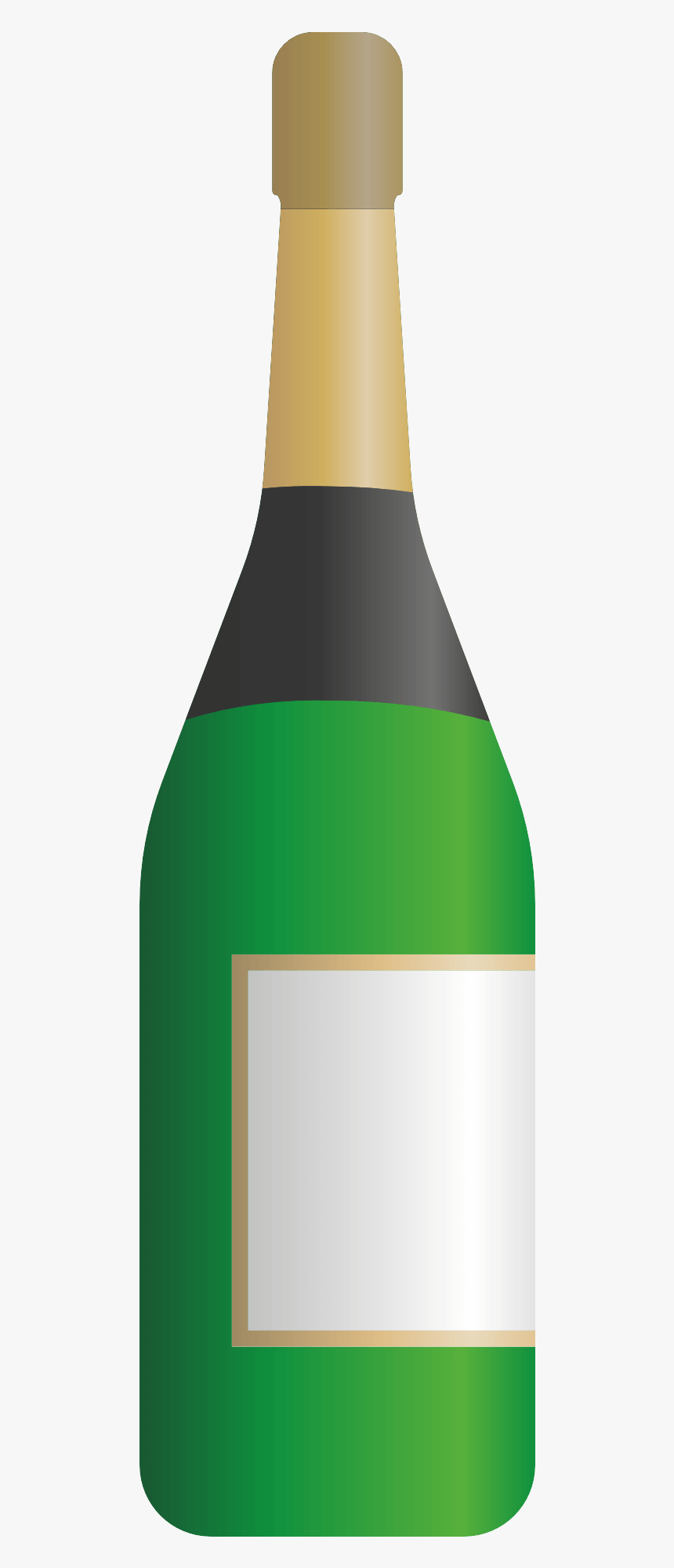 Champagne Bottle Vector Png, Transparent Png