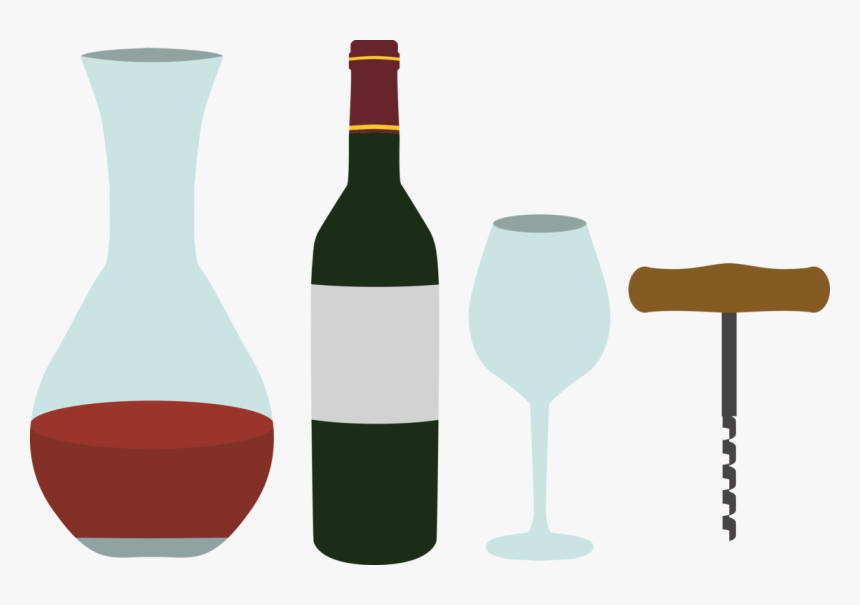 Transparent Bottle Of Champagne Png - Glass Bottle, Png Download