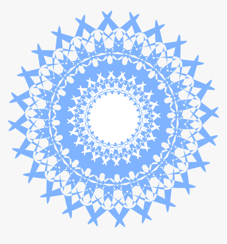 Mandala Lace Blue Free Picture - Chakra Png, Transparent Png