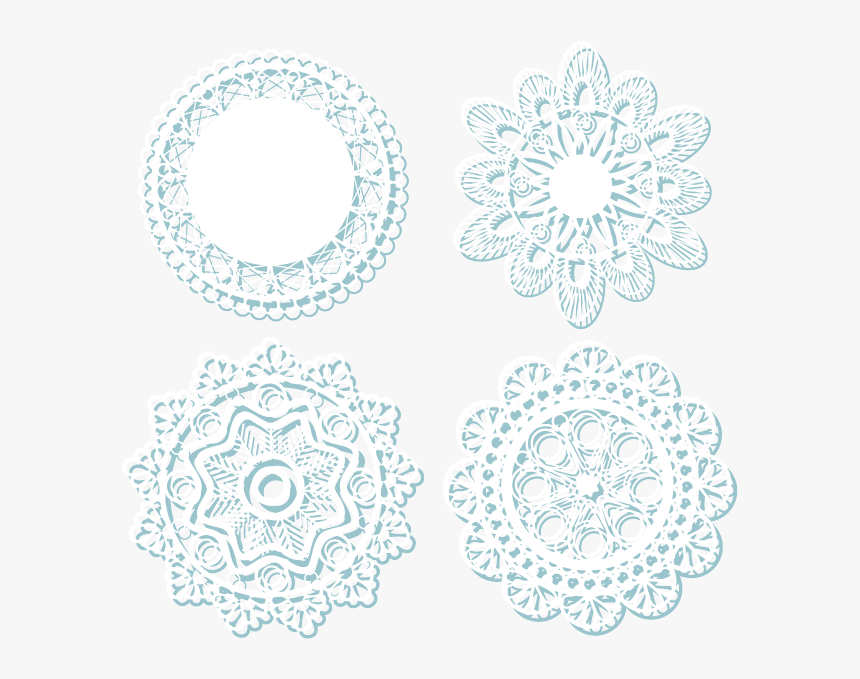 Doily Vector Crochet - Coccolithophores Bloom, HD Png Download