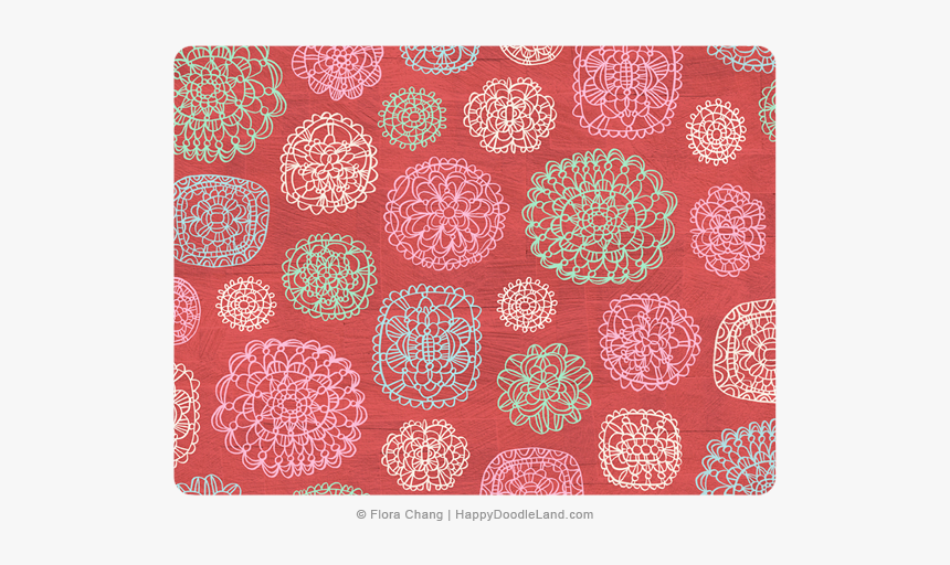 Colored Folk Lace Pattern © Flora Chang, HD Png Download