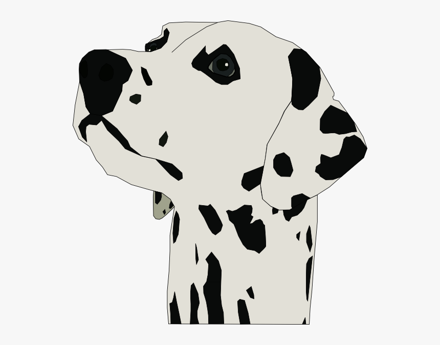 Clip Art At Clker - Dalmatian Face Clip Art, HD Png Download
