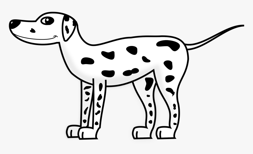 Dalmatian Dog Puppy The Hundred And One Dalmatians - Dalmatian Clipart Black And White, HD Png Download