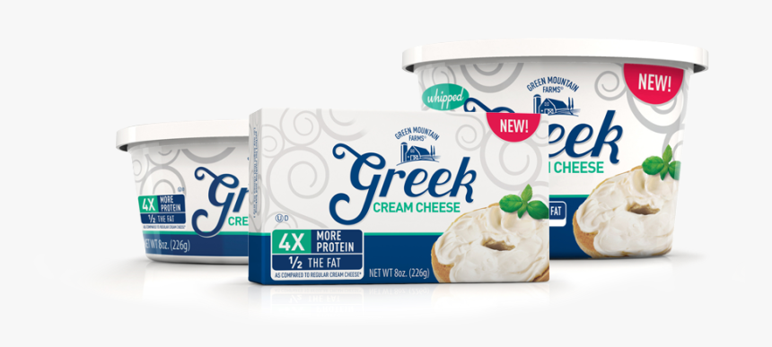 Greek Cream Cheese Green Mountain, HD Png Download