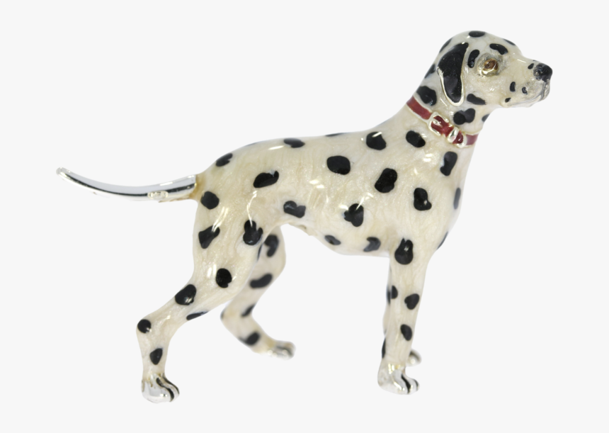 Sterling Silver & Enamel Small Dalmatian Dog By Saturno - Dalmatian, HD Png Download