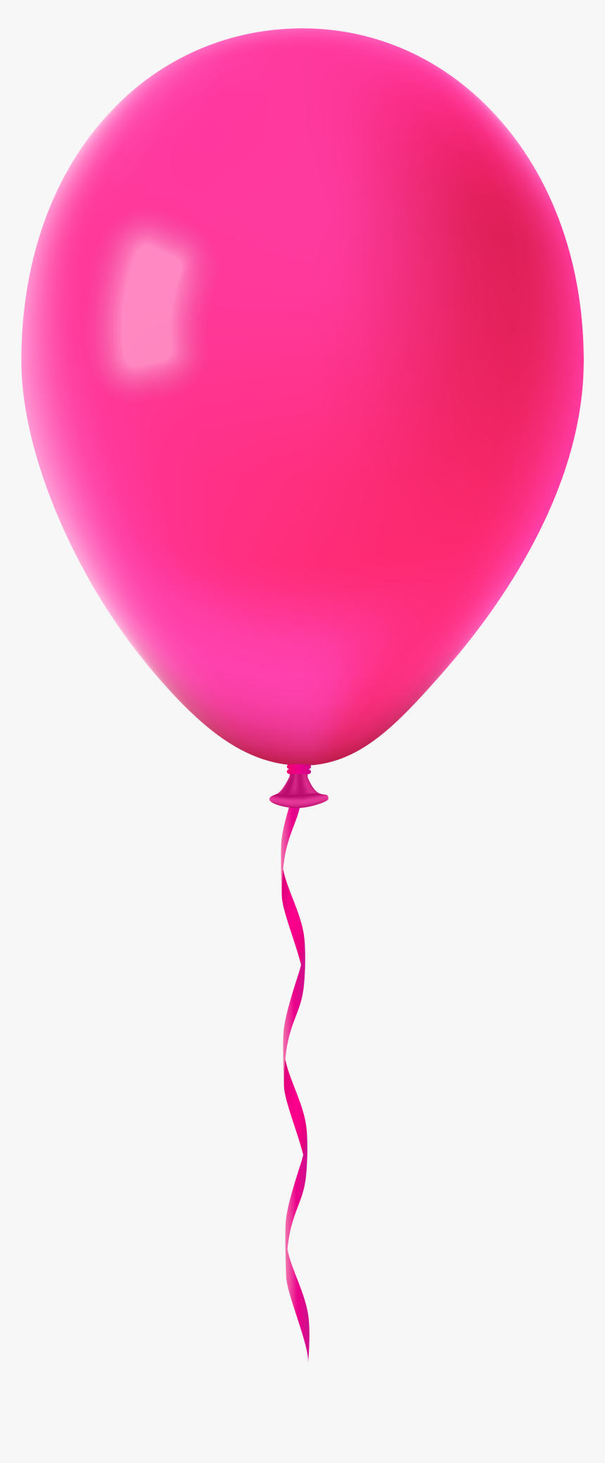 Pink Balloon Transparent Png Clip Art Image​ - Transparent Red Balloon Png, Png Download