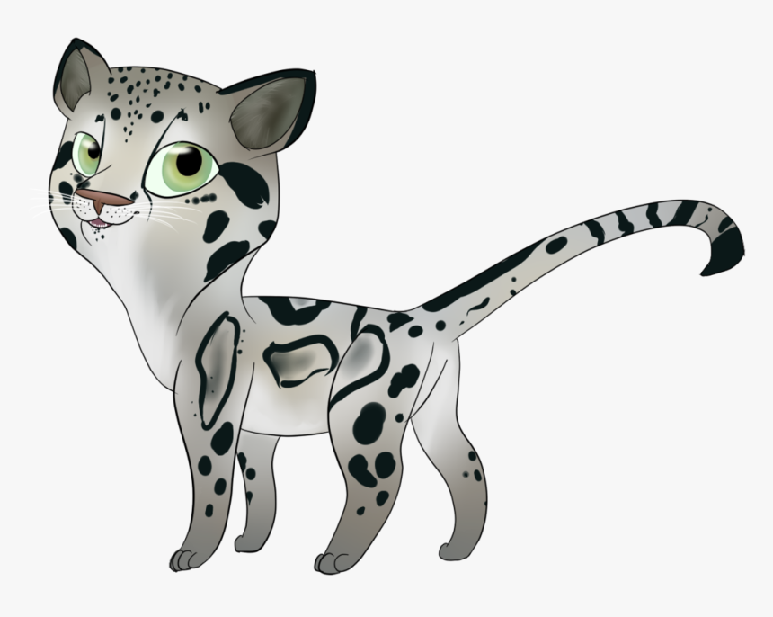 Clouded Leopard By Silver Storm Dragon - Clouded Leopard Clipart, HD Png Download