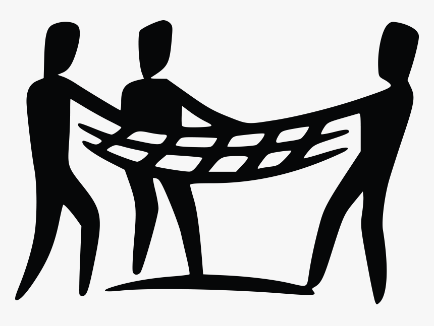 Free Clipart Of A Team Holding A Net - Safety Net Clipart, HD Png Download