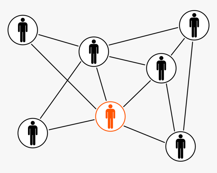 Linked, Connected, Network, Team, Teamwork, Black, - Icon For Influencer Marketing, HD Png Download