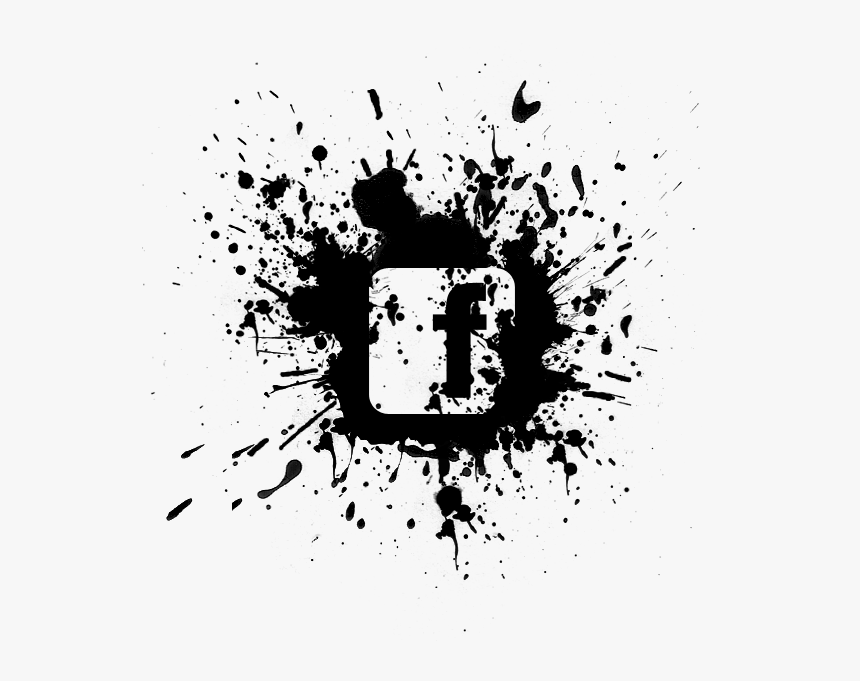 Black Paint Splatter Png - Black Paint Splatter, Transparent Png