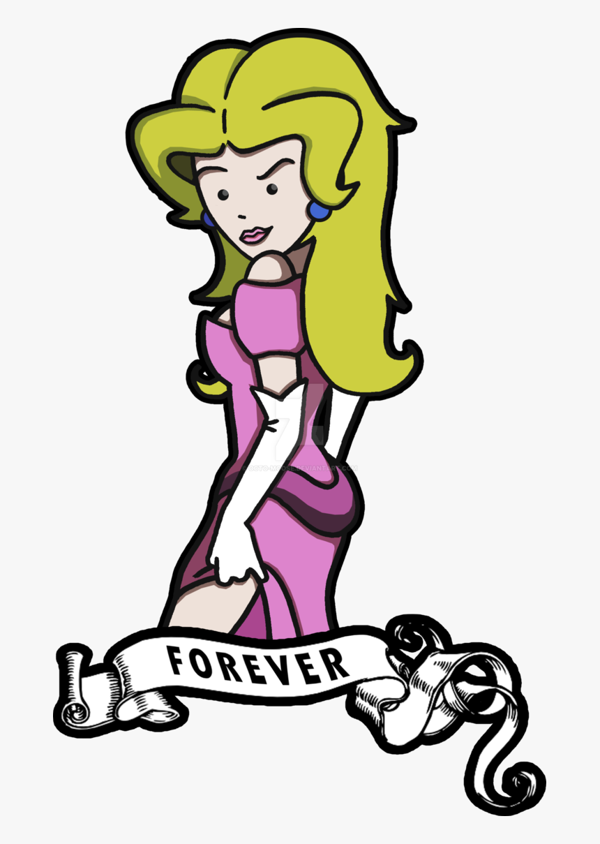 Princess Toadstool Tattoo By Octo-moose, HD Png Download