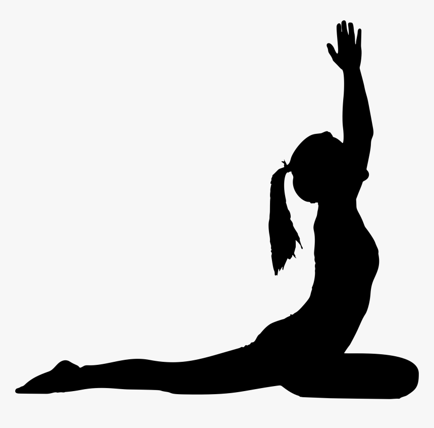 Yoga Pose Silhouette Png, Transparent Png