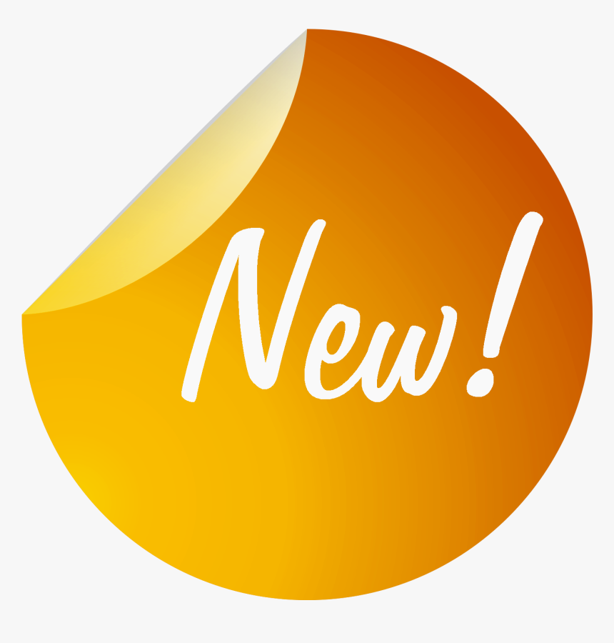 New Round Tag Png Transparent Image - New Yellow Png, Png Download