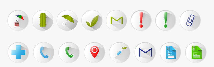 Icons Umbrella Load Free Picture - Circle, HD Png Download