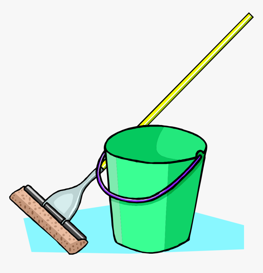 Flag This Clip Art As Clipart Panda - Cartoon Mop And Bucket, HD Png Download