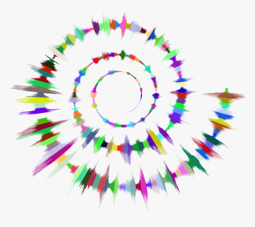 Sound Acoustic Wave White Noise Wave Vector Free Commercial - Radial Sound Wave Png, Transparent Png