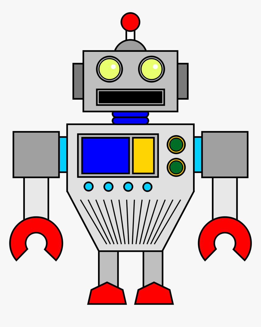 Clipart - Robot Free Image Jpg, HD Png Download