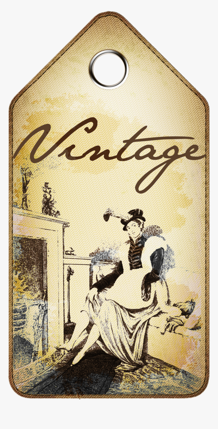 Vintage Tag Scrapbook, HD Png Download