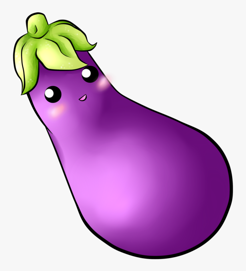 Transparent Kid Vacuum Clipart - Cute Eggplant Png, Png Download