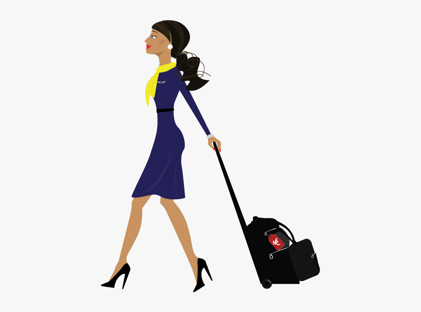 Download Flight Attendant Png Pic - Flight Attendant Clipart Transparent, Png Download
