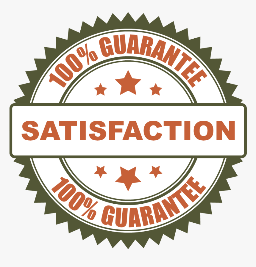 100% Satisfaction Guarantee - Label, HD Png Download