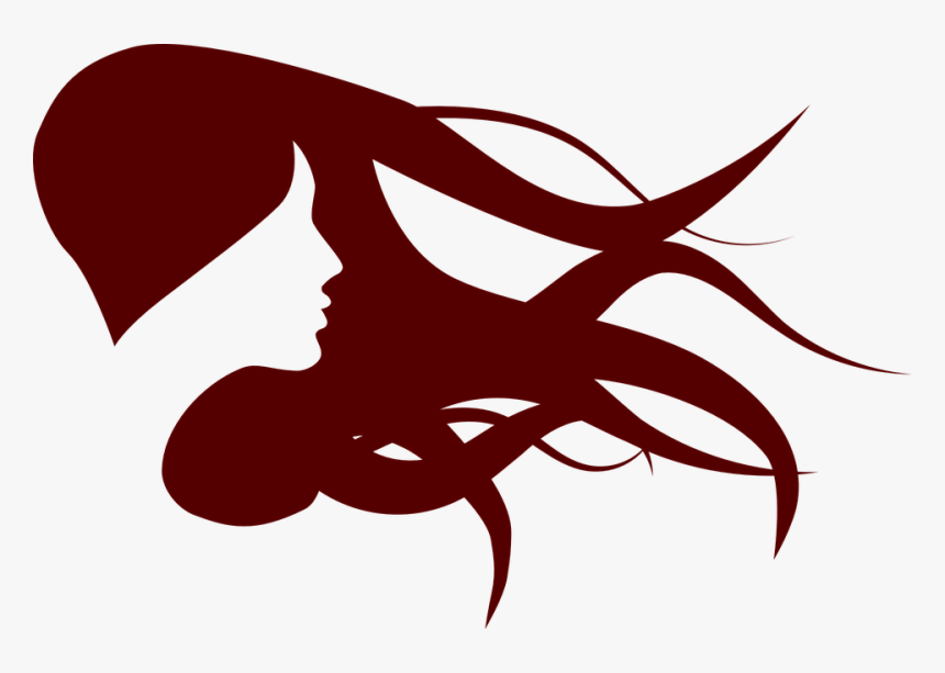 Woman, Silhouette, Design, Lady, Hair, Elegance, Girl, HD Png Download