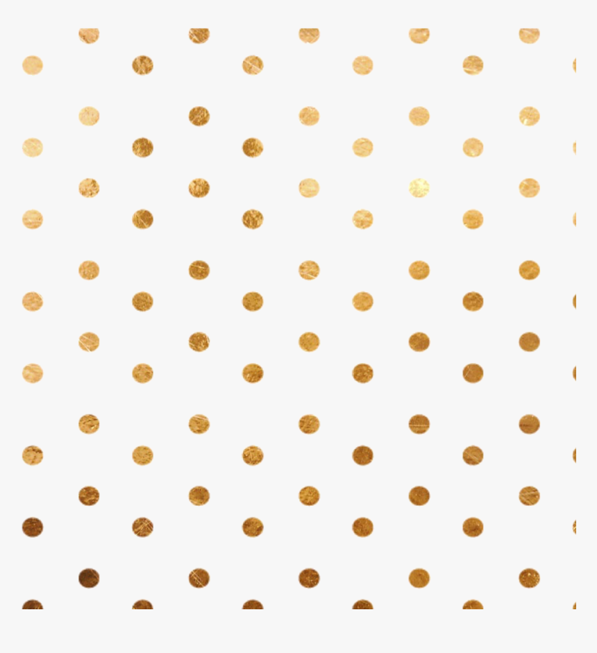 Transparent Polka Dot Line Clipart - Gold Polka Dots Png, Png Download