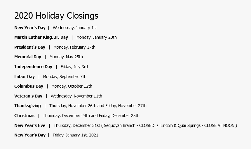 2020 Holiday Closings New Year S Day - Lik The Bred Memes, HD Png Download