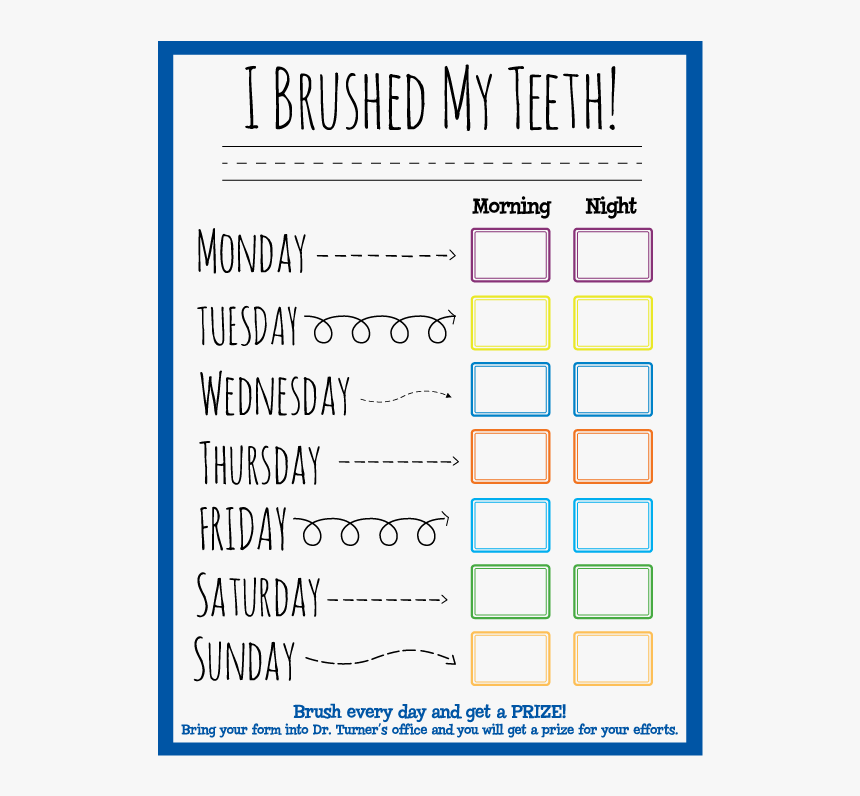 Teeth Brushing Calendar-01 - Defeater, HD Png Download