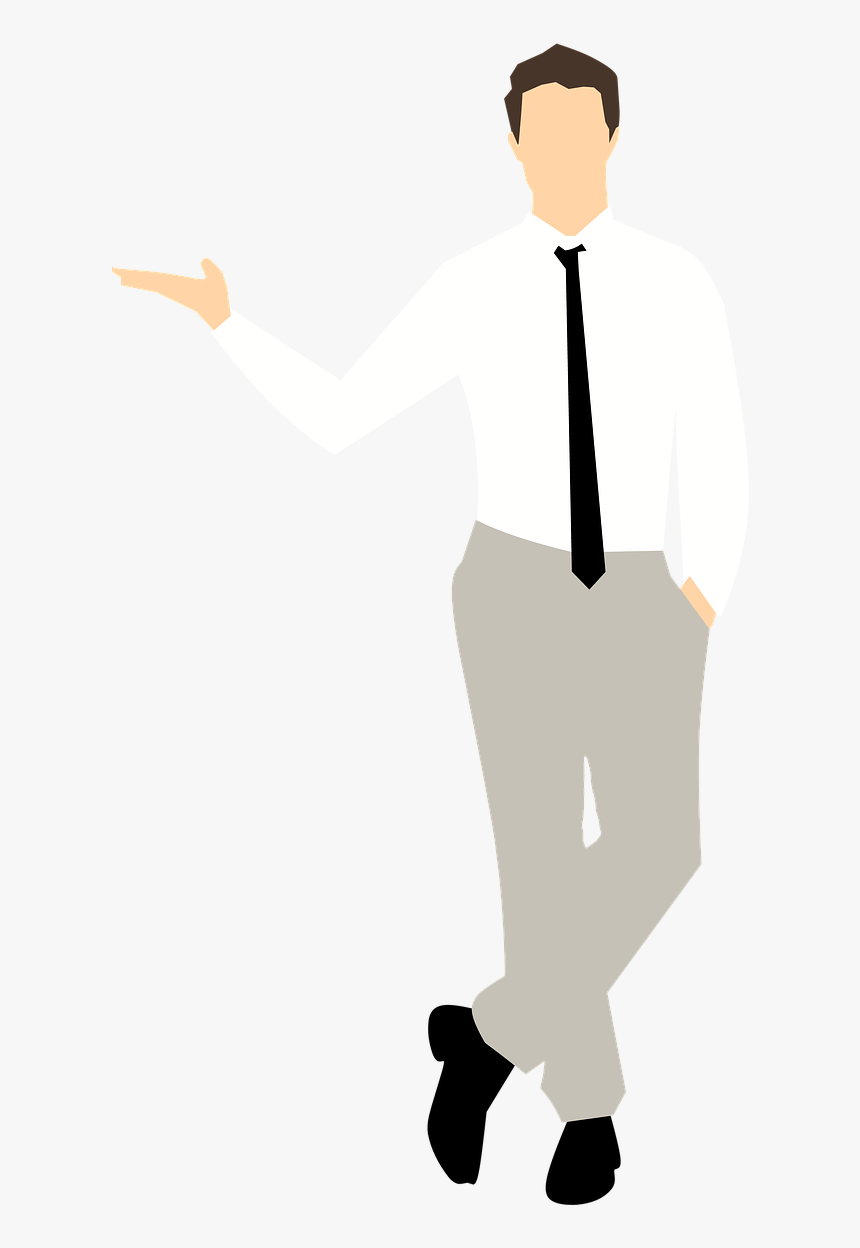 Man Clipart Sticker Pointing Free Photo - Cartoon, HD Png Download