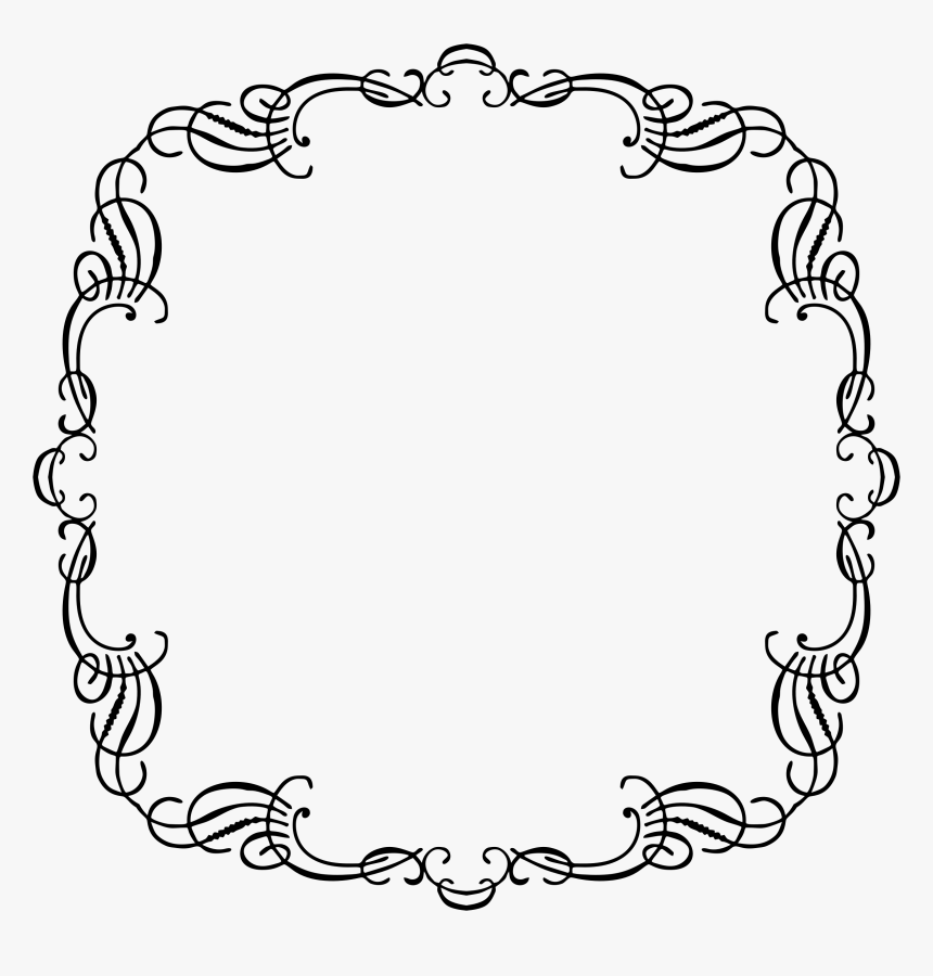 French Clipart Line - Vintage Line French Frames, HD Png Download